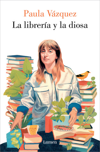 La librería y la diosa / The Bookstore and the Goddess book cover by Paula Vázquez