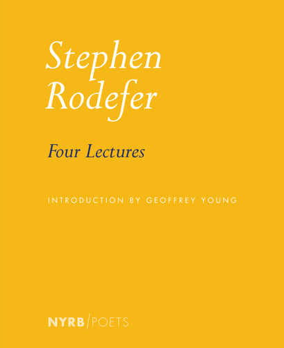 Four Lectures book cover by Stephen Rodefer
