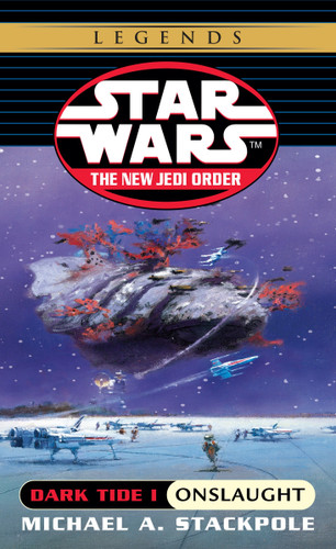 Onslaught: Star Wars Legends: Dark Tide, Book I (Star Wars: The New Jedi Order - Legends) book cover by Michael A. Stackpole