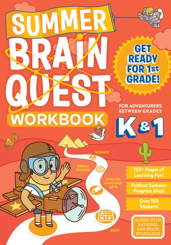 Summer Brain Quest: Between Grades K & 1 (Summer Brain Quest) book cover by Workman Publishing, Kimberly Oliver Burnim, Megan Butler, Claire Piddock