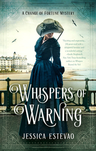 Whispers of Warning (A Change of Fortune Mystery) book cover by Jessica Estevao