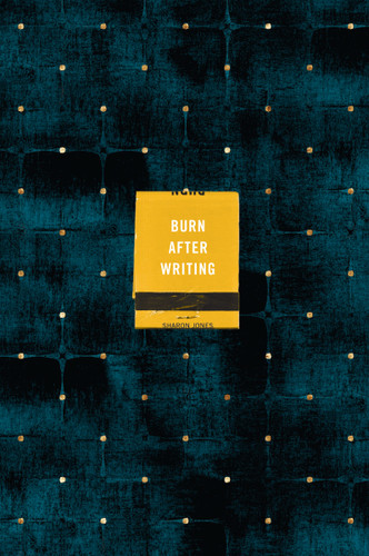 Burn After Writing (Dots) book cover by Sharon Jones
