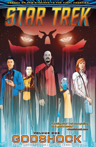 Star Trek, Vol. 1: Godshock book cover by Collin Kelly, Jackson Lanzing