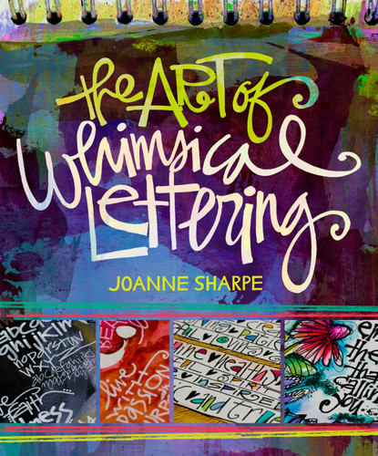 The Art of Whimsical Lettering book cover by Joanne Sharpe
