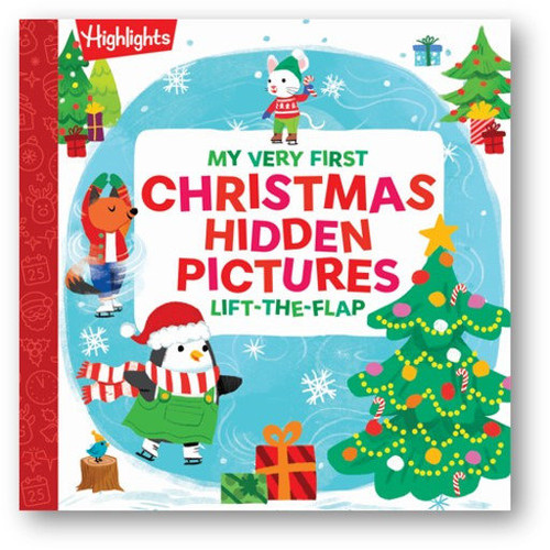 My Very First Christmas Hidden Pictures Lift-the-Flap: Christmas Lift-a-Flap Board Book with Hidden Pictures Puzzles for Babys First Christmas Gift (Highlights Baby's First Puzzle Books) book cover by 
