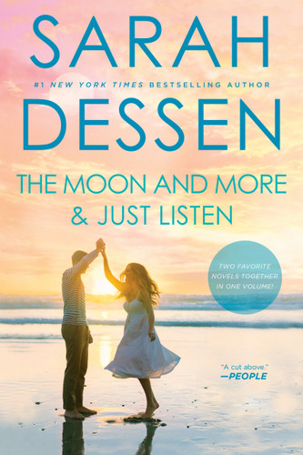 The Moon and More and Just Listen book cover by Sarah Dessen