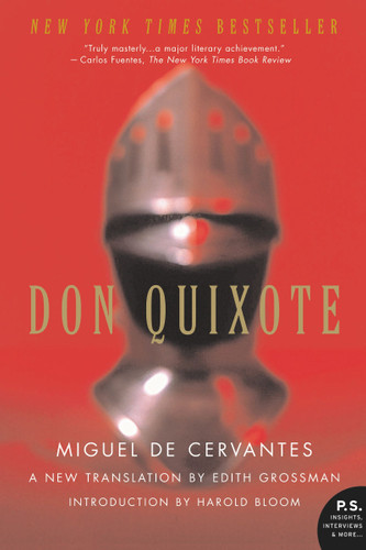 Don Quixote book cover by Miguel de Cervantes, Edith Grossman