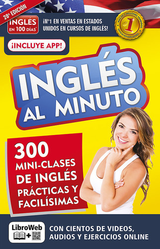 Inglés en 100 días - Inglés al minuto libro + curso online / English in a Minute (Inglés en 100 días) book cover by Inglés en 100 días