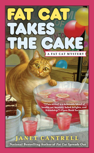 Fat Cat Takes the Cake (A Fat Cat Mystery) book cover by Janet Cantrell