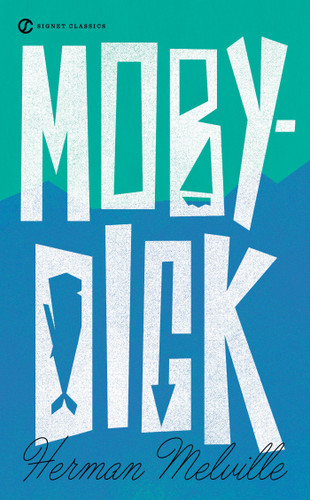 Moby- Dick book cover by Herman Melville