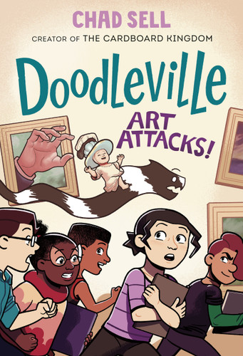 Doodleville #2: Art Attacks!: (A Graphic Novel) (Doodleville) book cover by Chad Sell