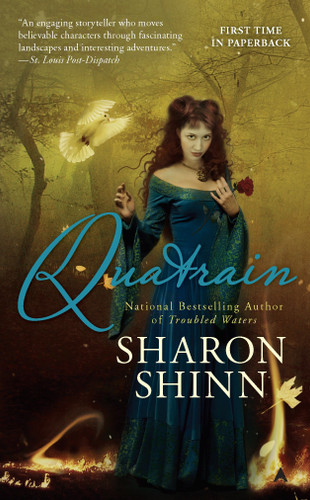 Quatrain book cover by Sharon Shinn