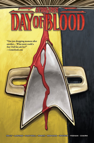 Star Trek: Day of Blood book cover by Christopher Cantwell, Collin Kelly, Jackson Lanzing