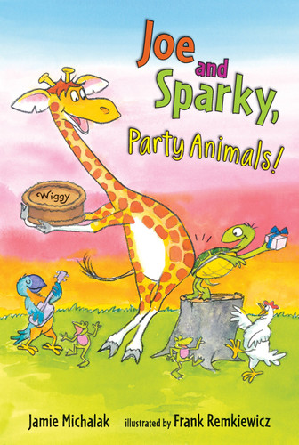 Joe and Sparky, Party Animals! book cover by Jamie Michalak