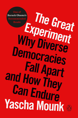 The Great Experiment: Why Diverse Democracies Fall Apart and How They Can Endure book cover by Yascha Mounk
