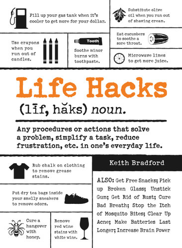 Life Hacks: Any Procedure or Action That Solves a Problem, Simplifies a Task, Reduces Frustration, Etc. in One's Everyday Life (Life Hacks Series) book cover by Keith Bradford