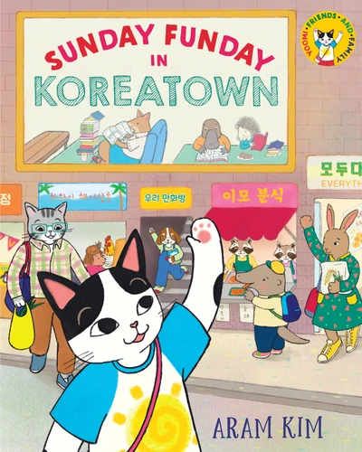 Sunday Funday in Koreatown (Yoomi, Friends, and Family) book cover by Aram Kim