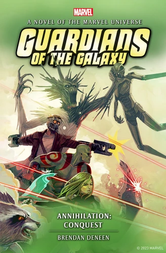 Guardians of the Galaxy - Annihilation: Conquest book cover by Brendan Deneen