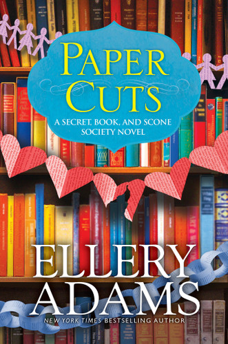 Paper Cuts: An Enchanting Cozy Mystery (A Secret, Book, and Scone Society Novel) book cover by Ellery Adams