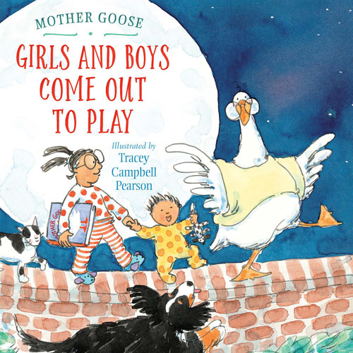 Girls and Boys Come Out to Play book cover by Tracey Campbell Pearson