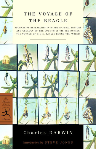 The Voyage of the Beagle: Journal of Researches into the Natural History and Geology of the Countries Visited During the Voyage of H.M.S. Beagle Round the World (Modern Library Classics) book cover by Charles Darwin