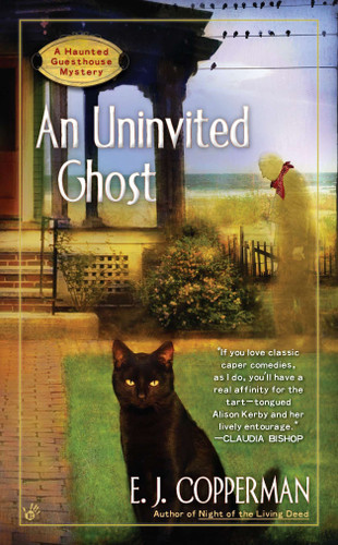 AN Uninvited Ghost (A Haunted Guesthouse Mystery) book cover by E.J. Copperman