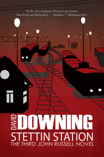 Stettin Station (A John Russell WWII Spy Thriller) book cover by David Downing