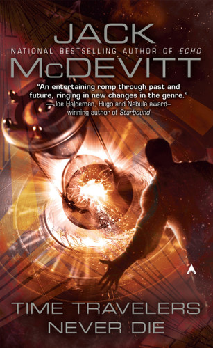 Time Travelers Never Die book cover by Jack Mcdevitt