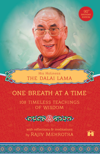One Breath at a Time: 108 Timeless Teachings of Wisdom book cover by His Holiness The Dalai Lama