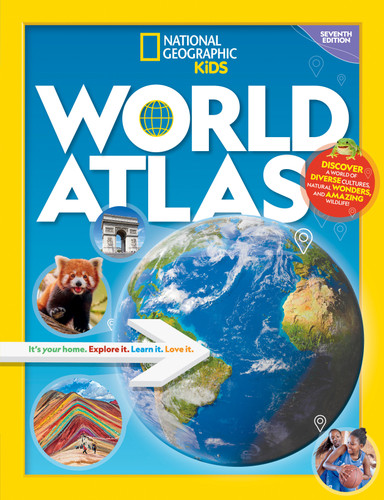 National Geographic Kids World Atlas, 7th Edition (NGK Atlases) book cover by National Geographic Kids