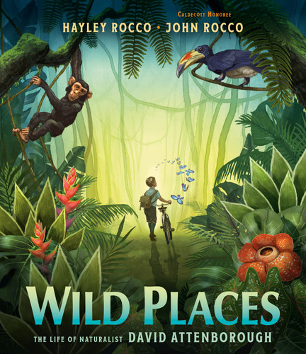 Wild Places: The Life of Naturalist David Attenborough book cover by Hayley Rocco