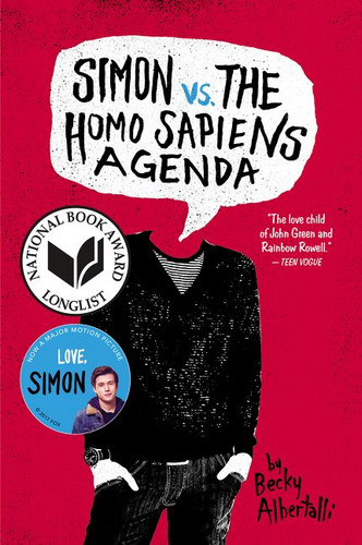 Simon vs. the Homo Sapiens Agenda book cover by Becky Albertalli