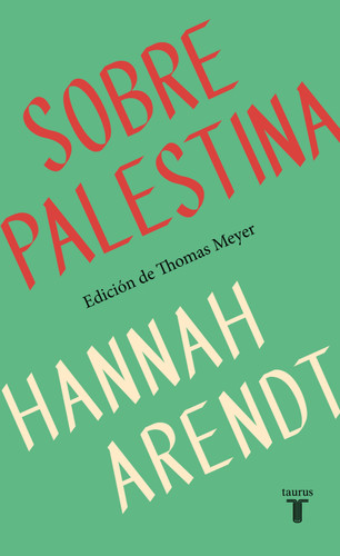 Sobre Palestina / On Palestine book cover by Hannah Arendt