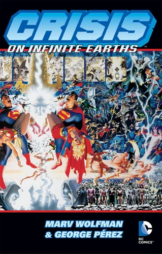 Crisis On Infinite Earths book cover by Marv Wolfman