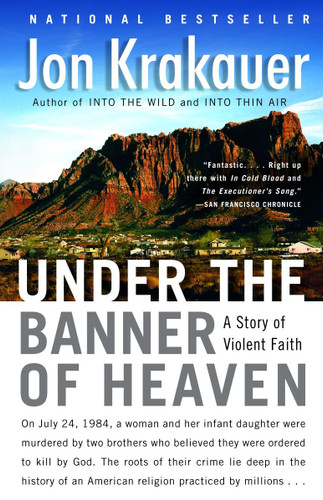 Under the Banner of Heaven: A Story of Violent Faith book cover by Jon Krakauer