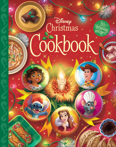 The Disney Christmas Cookbook: 50 Delicious Recipes! book cover by Joy Howard, Disney Books
