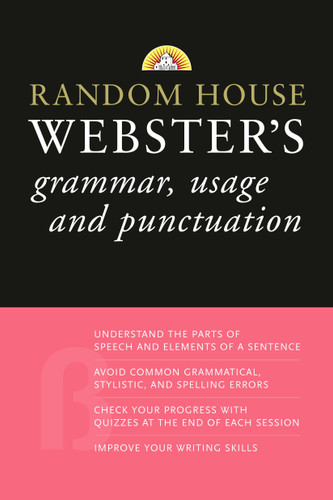 Random House Webster's Grammar, Usage, and Punctuation book cover by Random House