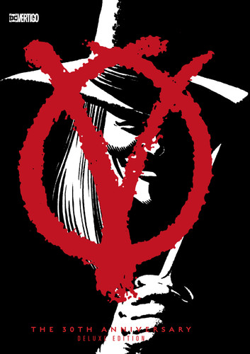 V for Vendetta 30th Anniversary Deluxe Edition book cover by Alan Moore