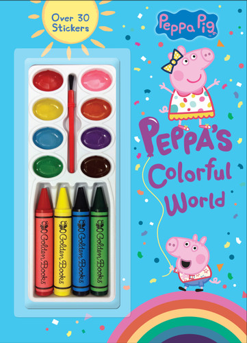 Peppa's Colorful World (Peppa Pig) book cover by Golden Books