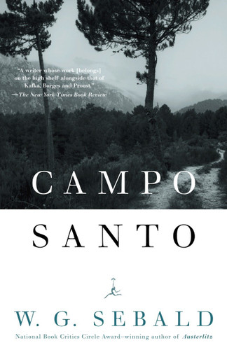 Campo Santo book cover by W.G. Sebald