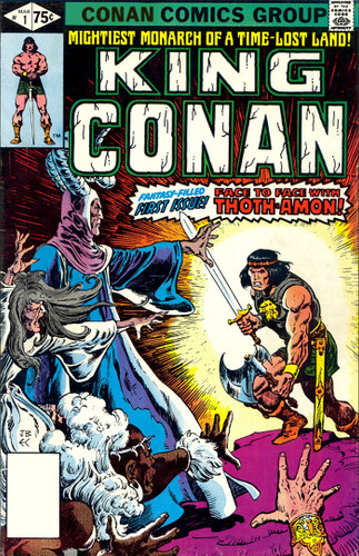 King Conan: The Original Comics Omnibus Vol. 1 (CONAN THE BARBARIAN OMNIBUS) book cover by Roy Thomas, Doug Moench, Alan Zelenetz