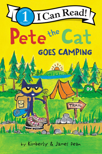 Pete the Cat Goes Camping (I Can Read Level 1) book cover by James Dean, Kimberly Dean