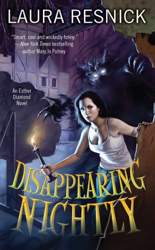 Disappearing Nightly: An Esther Diamond Novel (Esther Diamond Novel) book cover by Laura Resnick