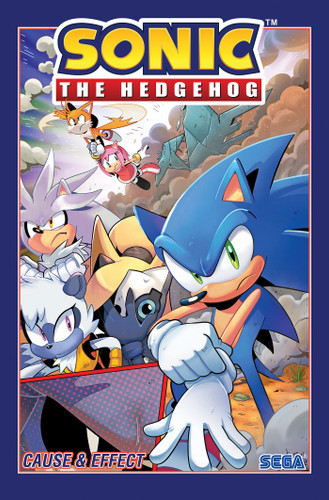 Sonic the Hedgehog, Vol. 20: Cause & Effect book cover by Ian Flynn, Iasmin Ata, Gigi Dutreix