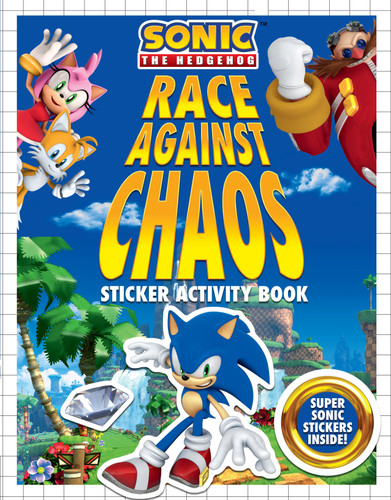 Race Against Chaos Sticker Activity Book (Sonic the Hedgehog) book cover by Kiel Phegley