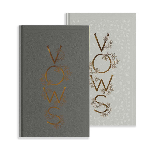 Our Wedding Vows: A Set of Heirloom-Quality Vow Books with Foil Accents and Hand-Drawn Illustrations (Heirloom Story Books and Guided Journals) book cover by Korie Herold