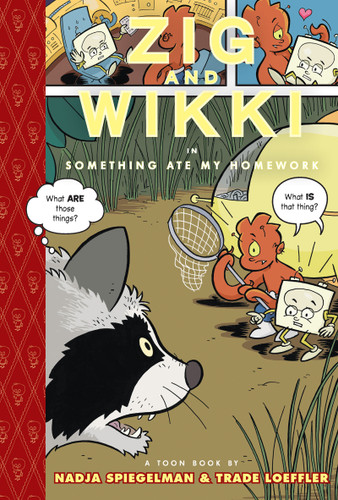 Zig and Wikki in Something Ate My Homework: Toon Books Level 3 (Zig and Wikki) book cover by Nadja Spiegelman