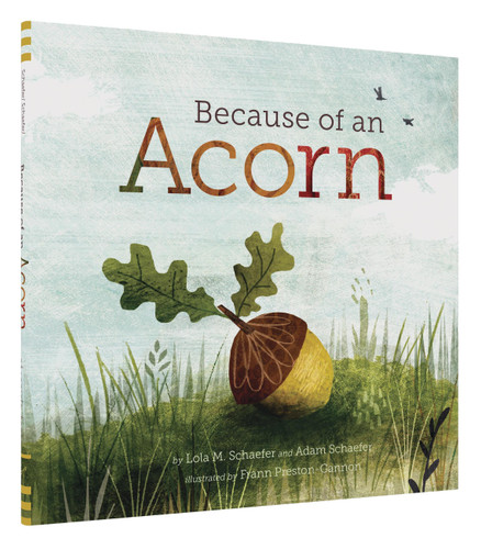 Because of an Acorn: (Nature Autumn Books for Children, Picture Books about Acorn Trees) (NRDC) book cover by Lola M Schaefer, Adam Schaefer