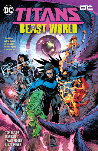 Titans: Beast World book cover by Tom Taylor
