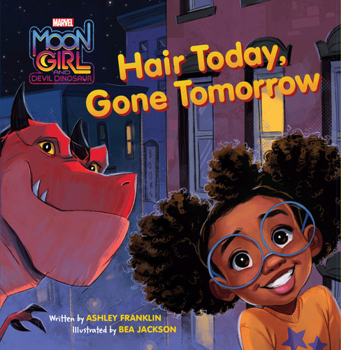 Moon Girl and Devil Dinosaur: Hair Today, Gone Tomorrow book cover by Ashley Franklin